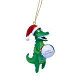 Crazy Gators: Wine Bottle and Wrapped in Lights or Carrying a Beach Ball