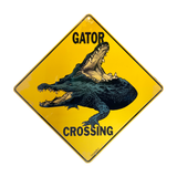 Metal Alligator Signs -- Assorted Designs