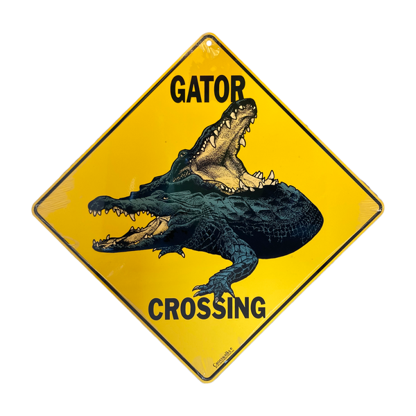 Metal Alligator Signs -- Assorted Designs