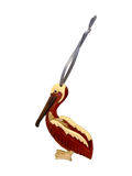 Pelican Ornament of Exotic Woods