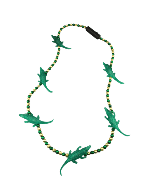 Light-up Mardi-gator beads - 6 light up alligators!