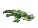 Camo plush alligator toy