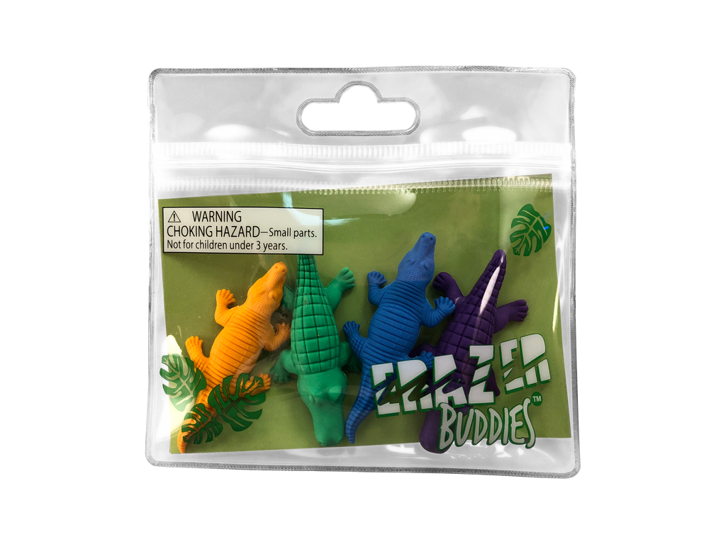 Colorful Gator Erasers, Natural Selections International, Wholesale  Alligator Toys