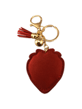 strawberry charm keychain