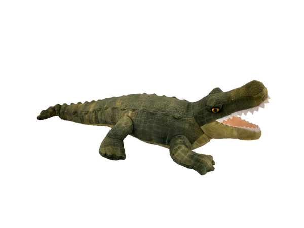 Realistic Plush Green Gator in 2 sizes 15" and 22"